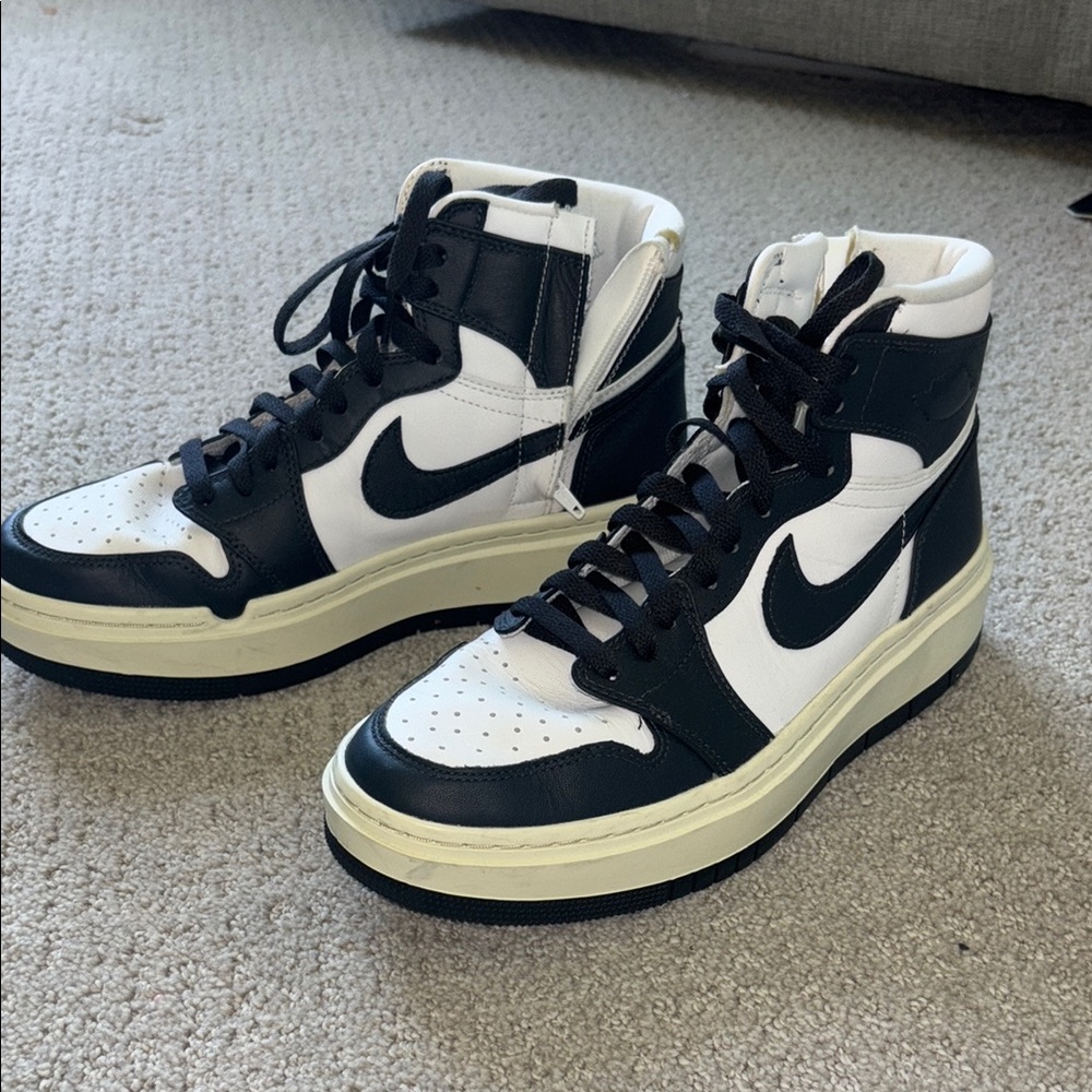 Nike Black and White Retro High-Tops